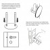 Door Blanking Plate c/w 2 x Screws - for blanking off existing holes on the single point locking steel security door 